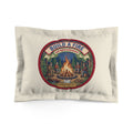 Build a Fire Pillow Sham — Varsity Badge Medallion