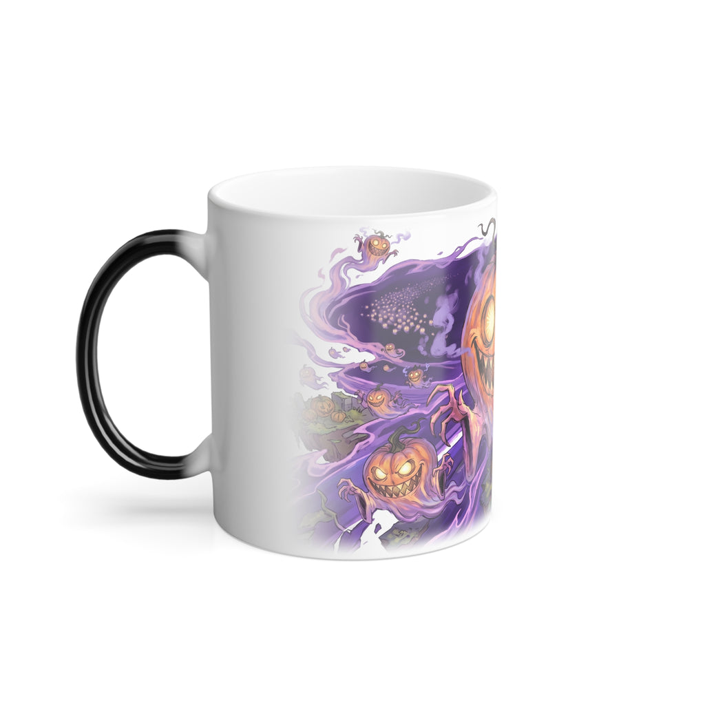 The Pumpkin Ghost — Heat-Reveal Halloween Mug