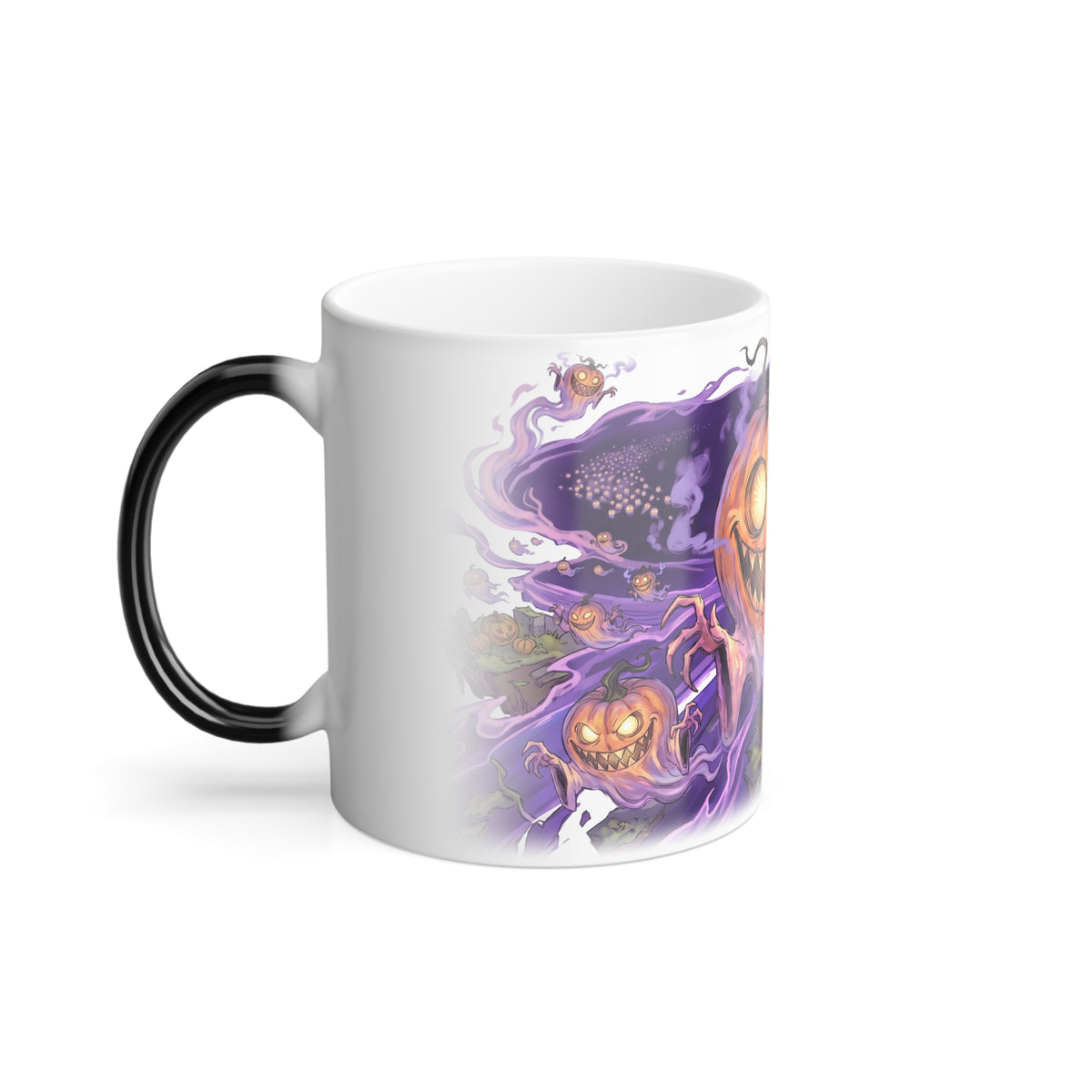 The Pumpkin Ghost — Heat-Reveal Halloween Mug