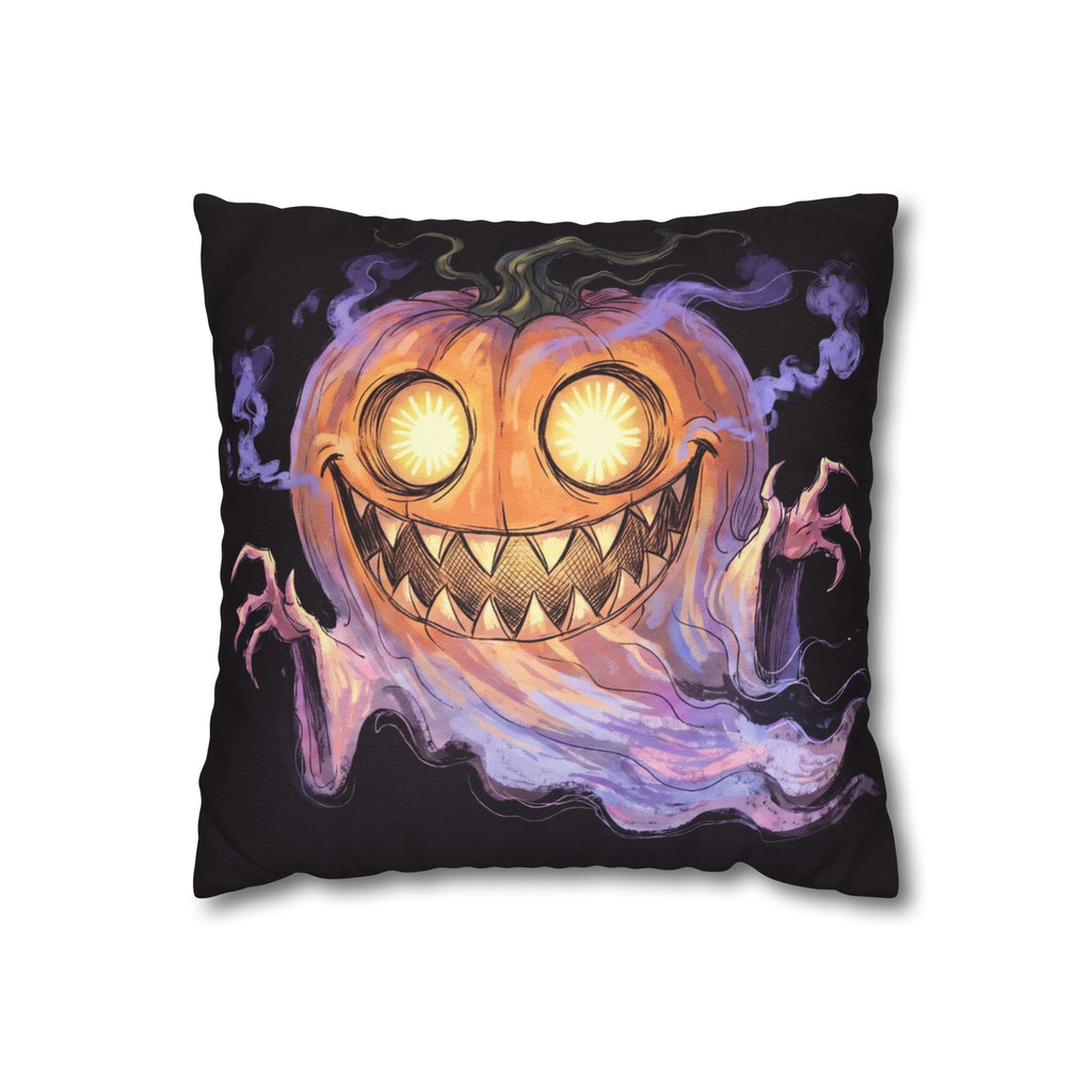 Pumpkin Ghost — Two-Sided Halloween Pillow Cover | Monster Art Cushion Cover