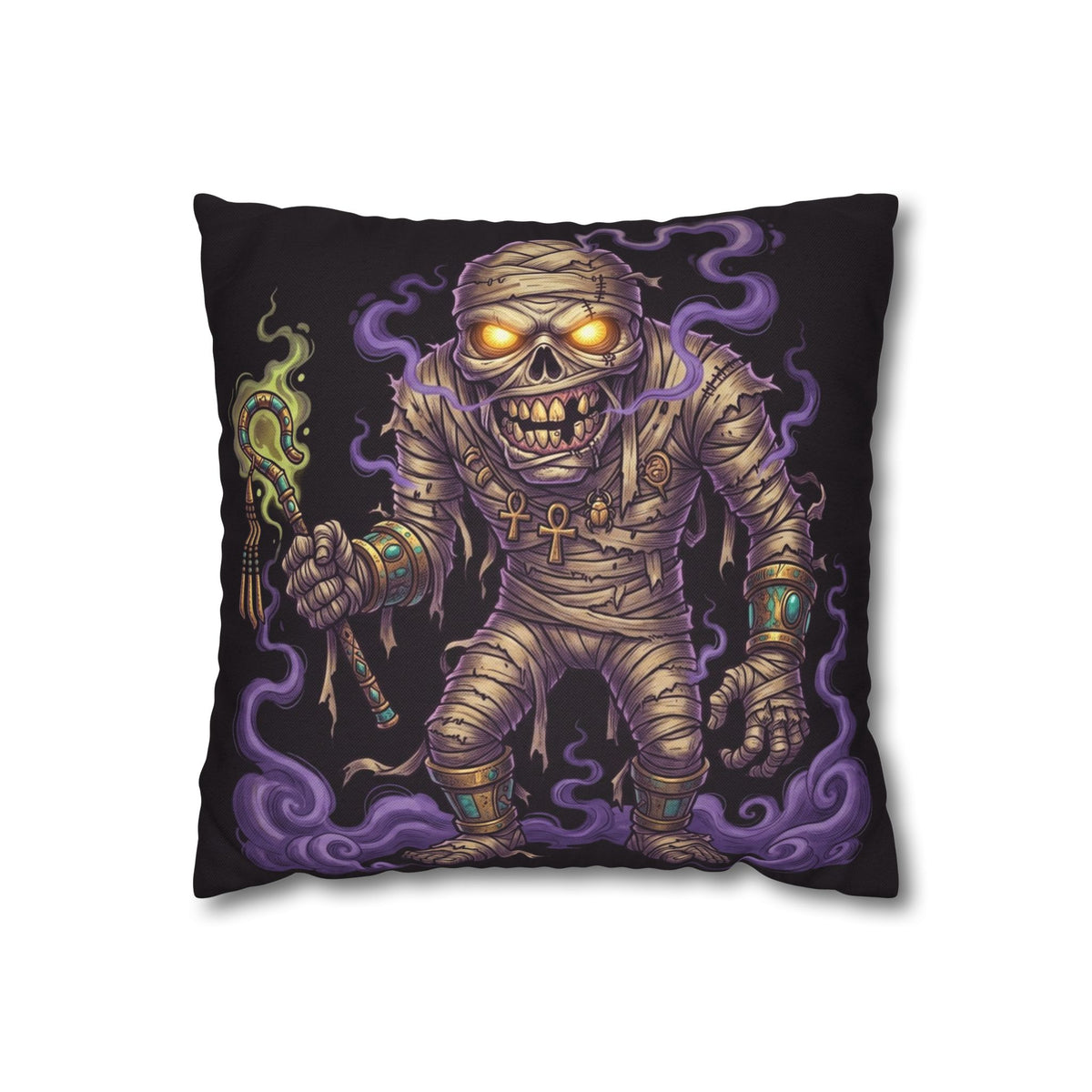 Mummy — Two-Sided Halloween Pillow Cover | Monster Art Cushion Cover