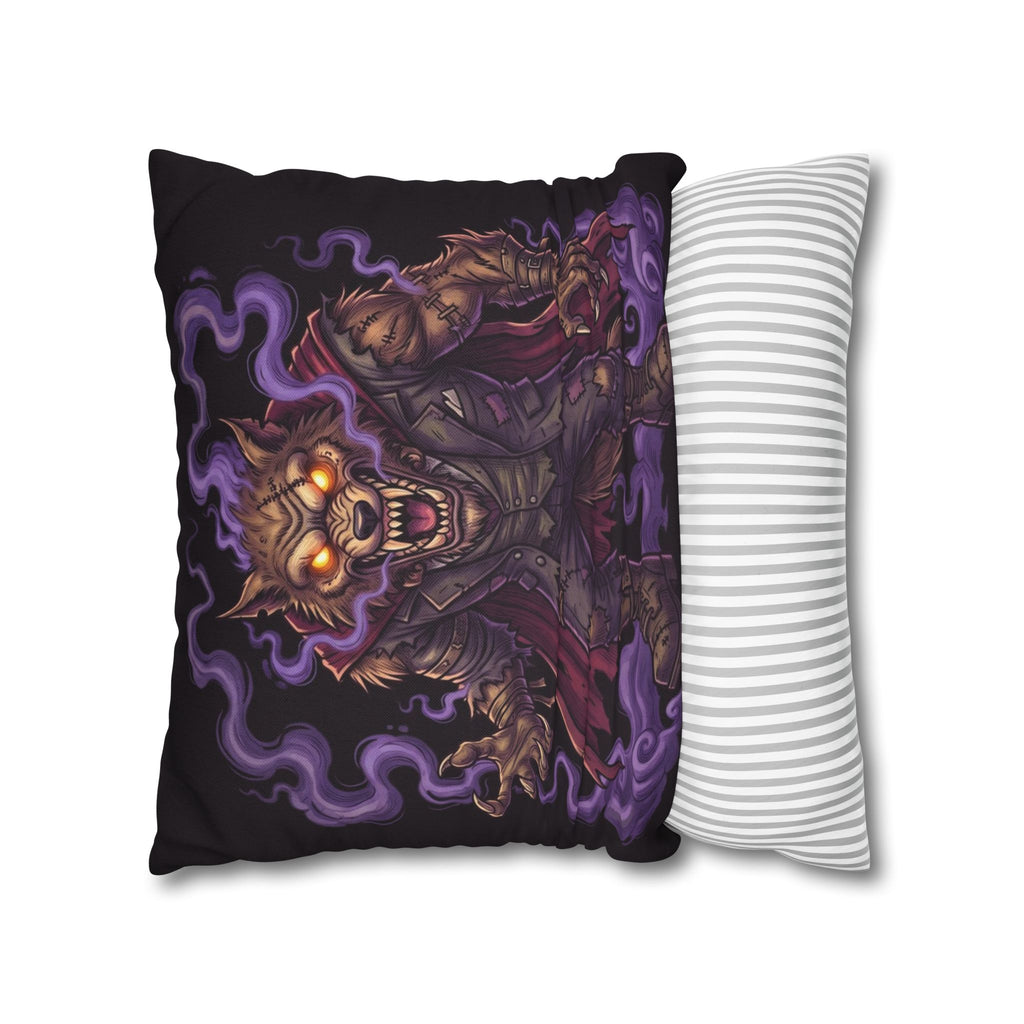 The Creature — Two-Sided Halloween Pillow Cover | Monster Art Cushion Cover