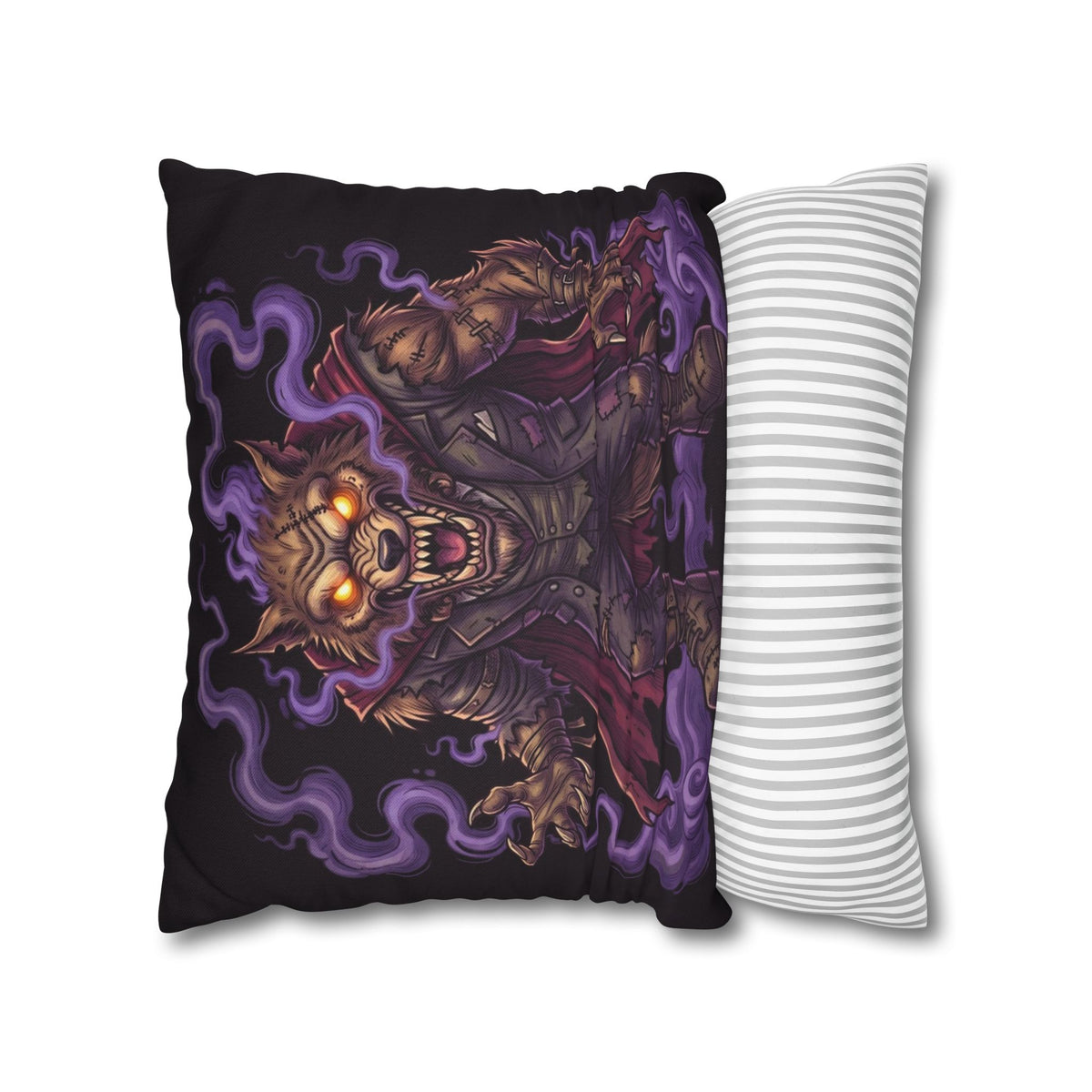 Werewolf — Two-Sided Halloween Pillow Cover | Monster Art Cushion Cover