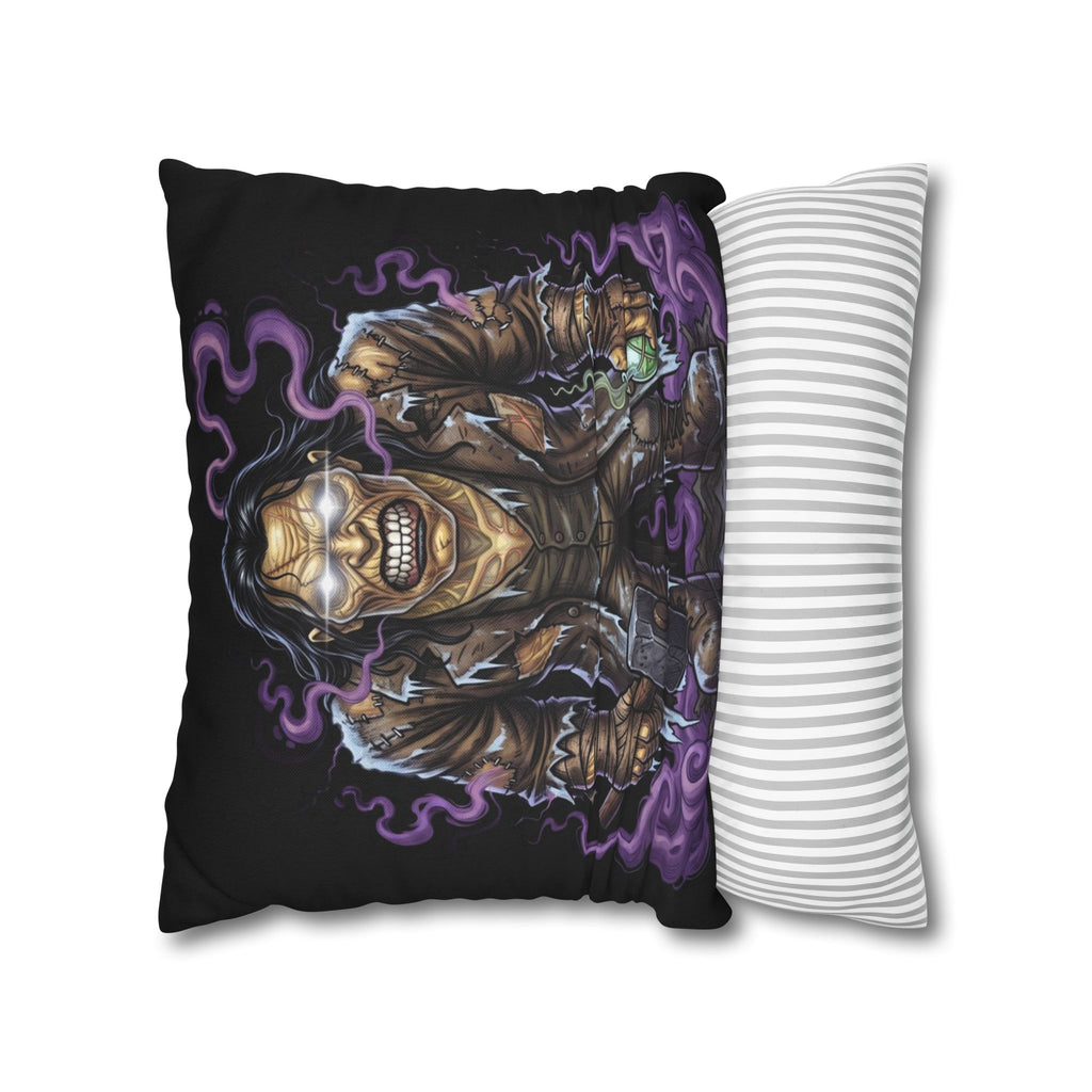 The Creature — Two-Sided Halloween Pillow Cover | Monster Art Cushion Cover