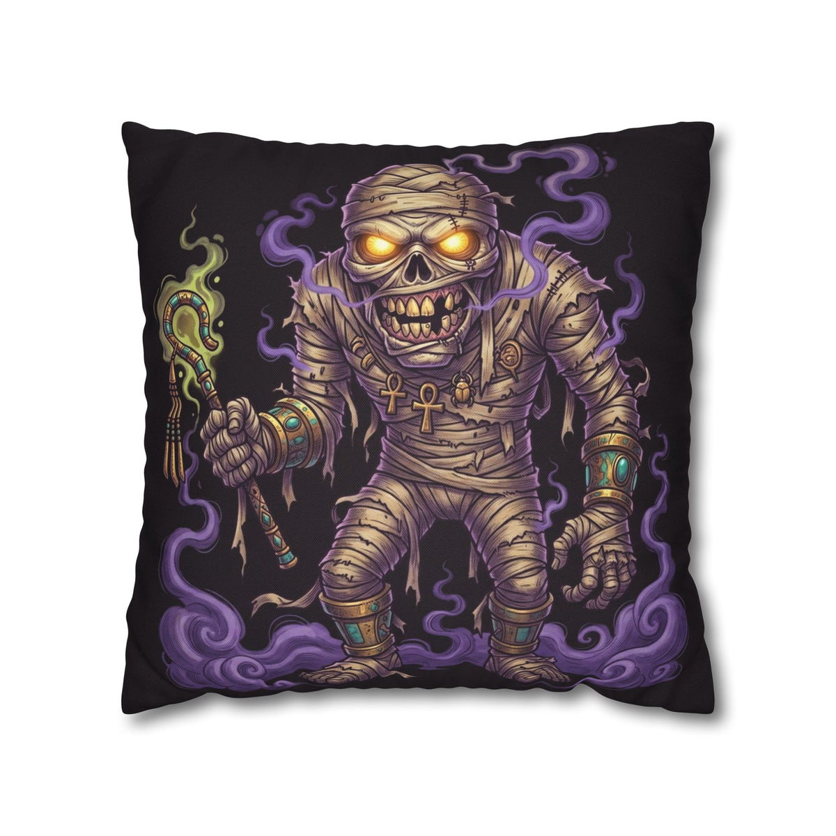 Mummy — Two-Sided Halloween Pillow Cover | Monster Art Cushion Cover
