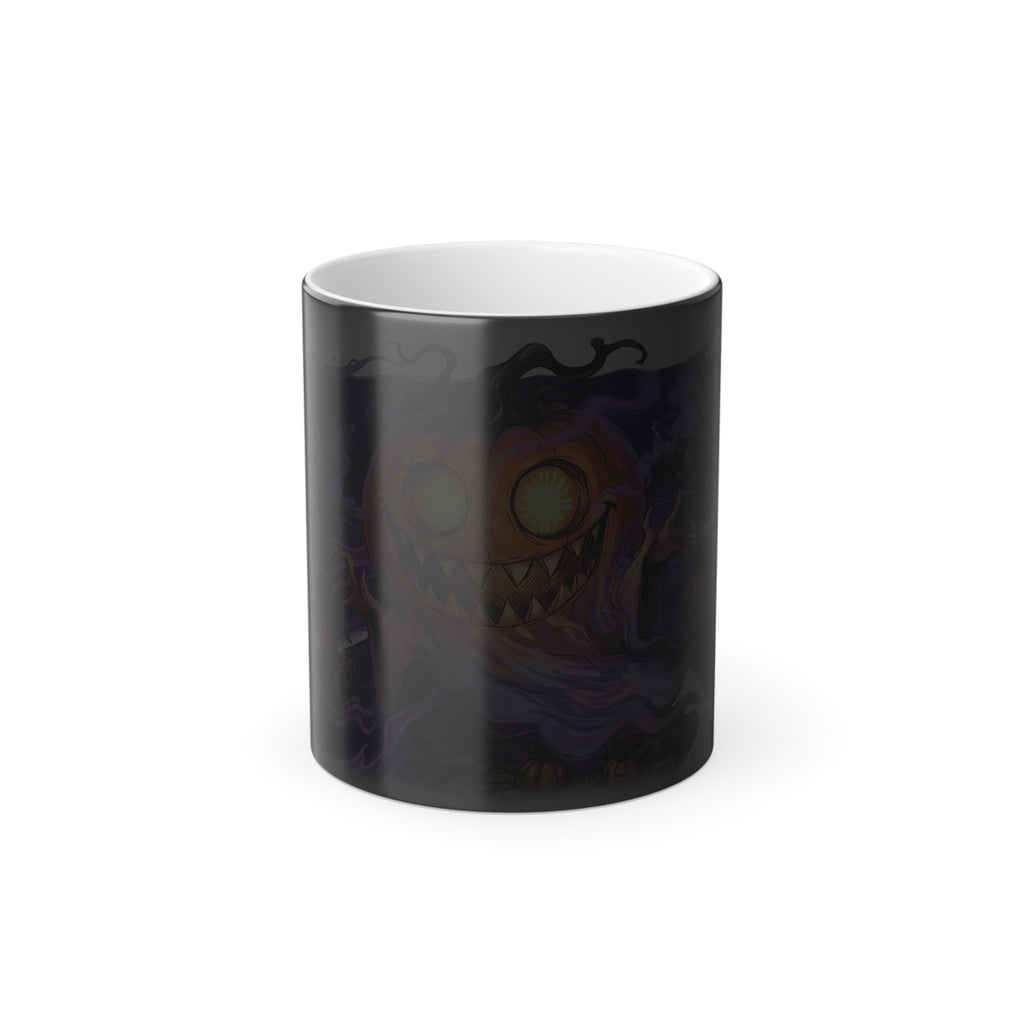 The Pumpkin Ghost — Heat-Reveal Halloween Mug