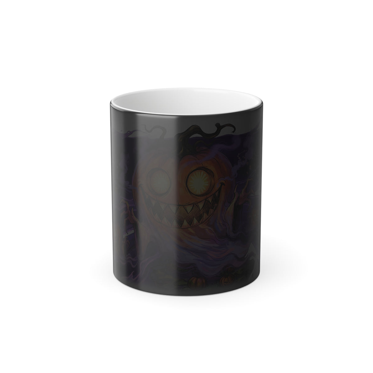 The Pumpkin Ghost — Heat-Reveal Halloween Mug