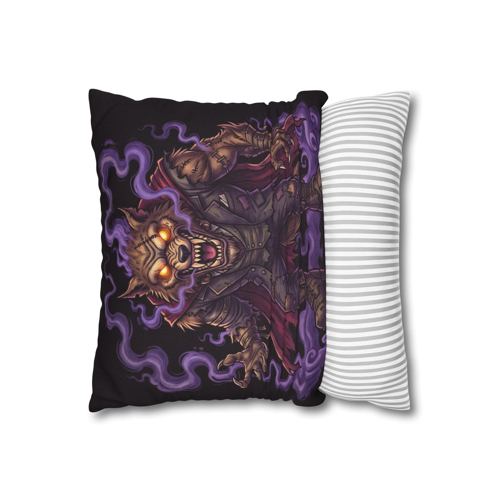 The Creature — Two-Sided Halloween Pillow Cover | Monster Art Cushion Cover