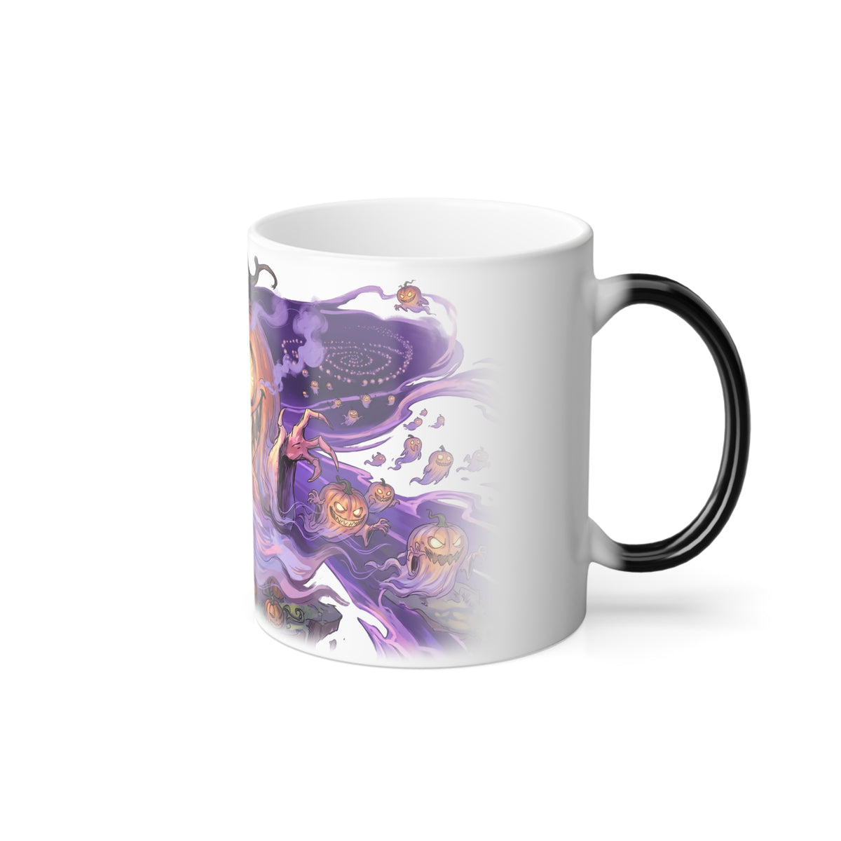 The Pumpkin Ghost — Heat-Reveal Halloween Mug