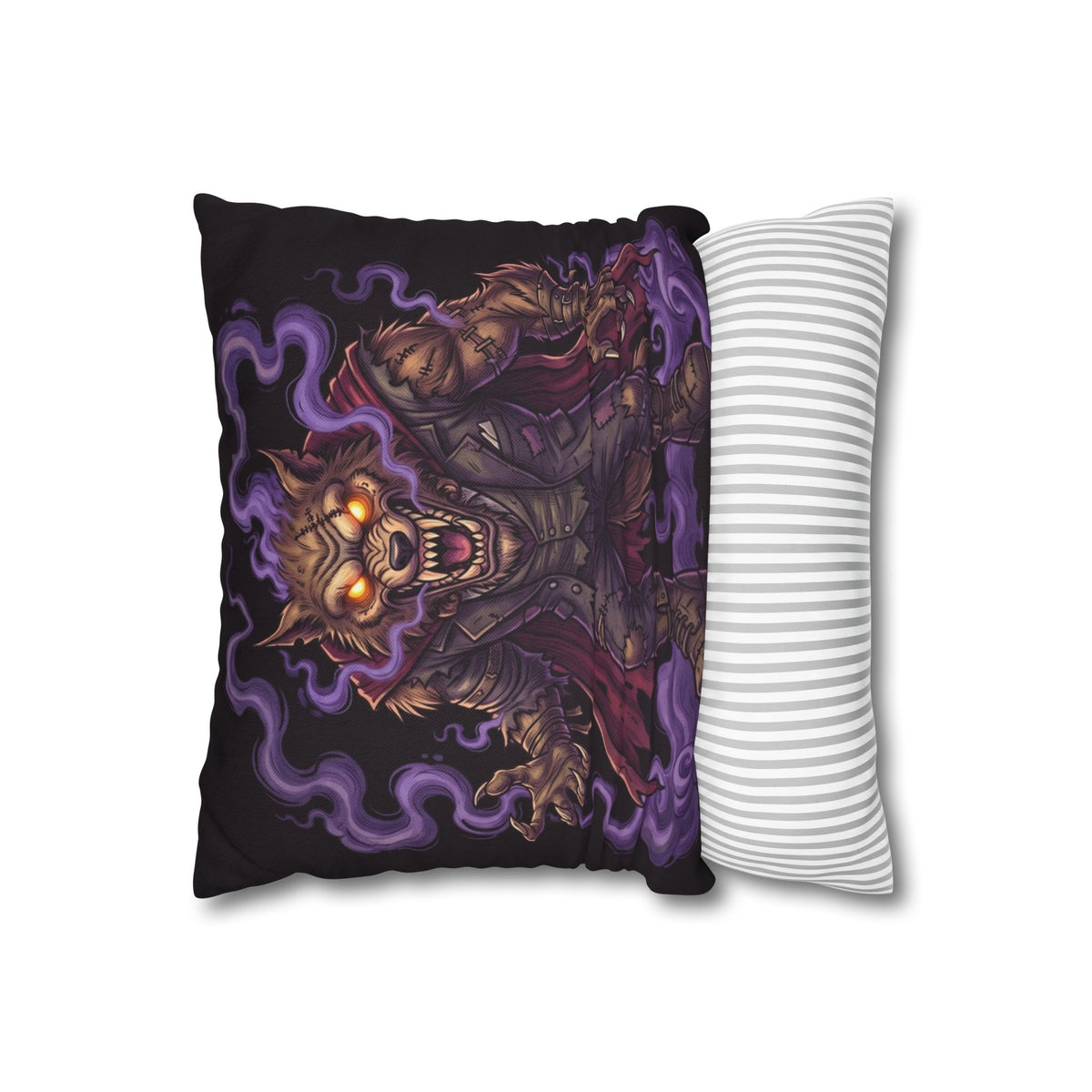 Werewolf — Two-Sided Halloween Pillow Cover | Monster Art Cushion Cover