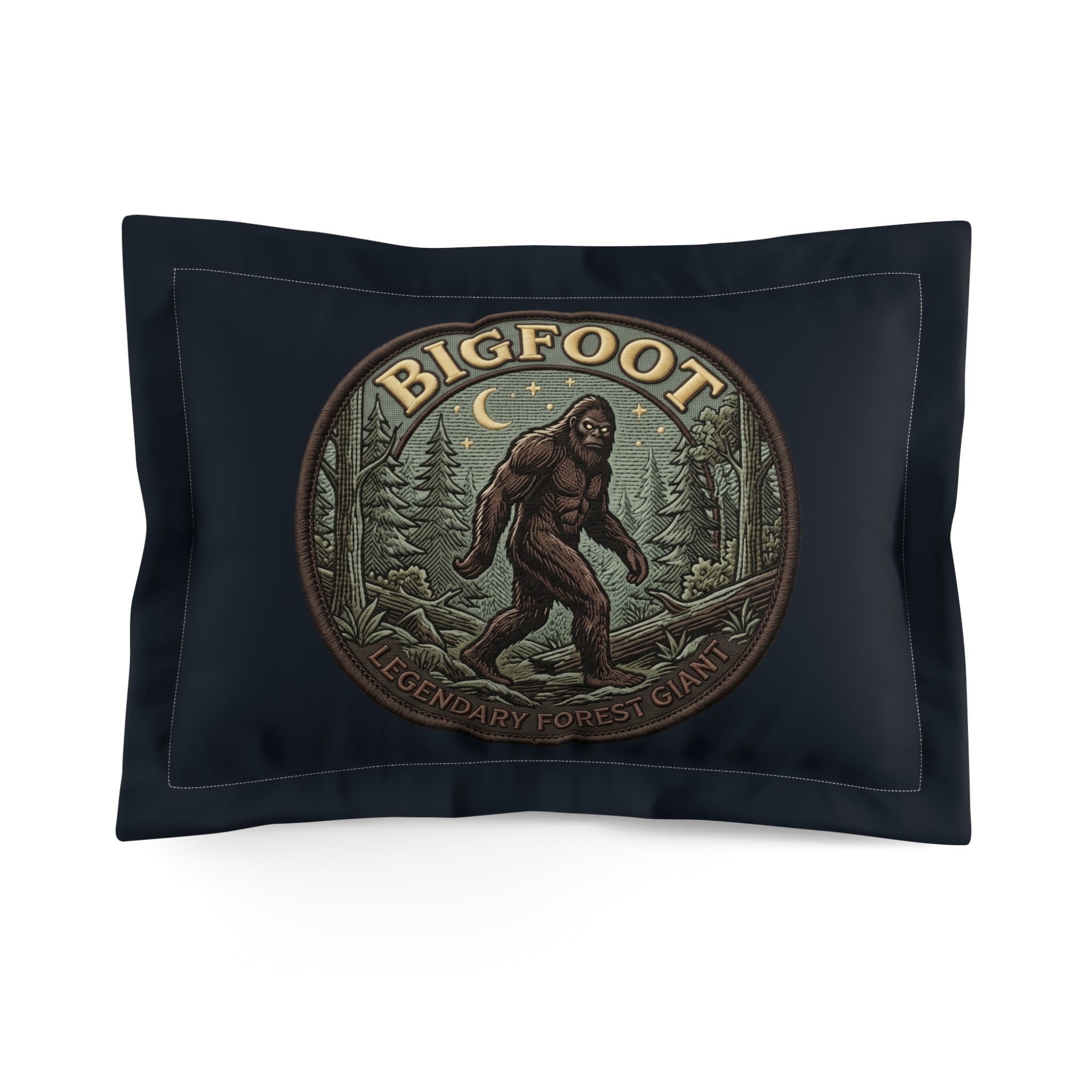 Household Cryptid Hunters Pillow Sham — Bigfoot